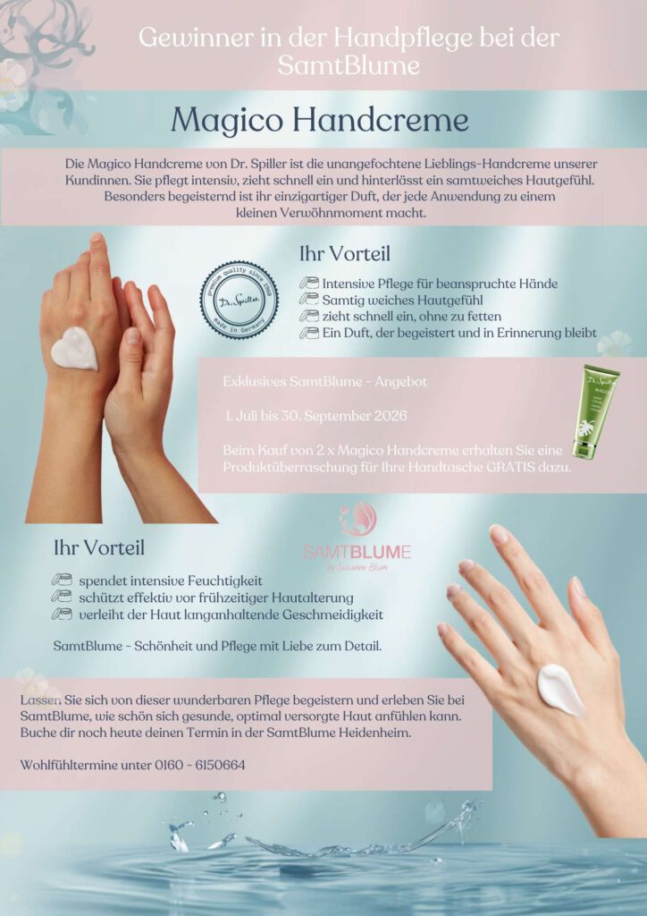 Flyer Magico Handcreme Dr. Spiller